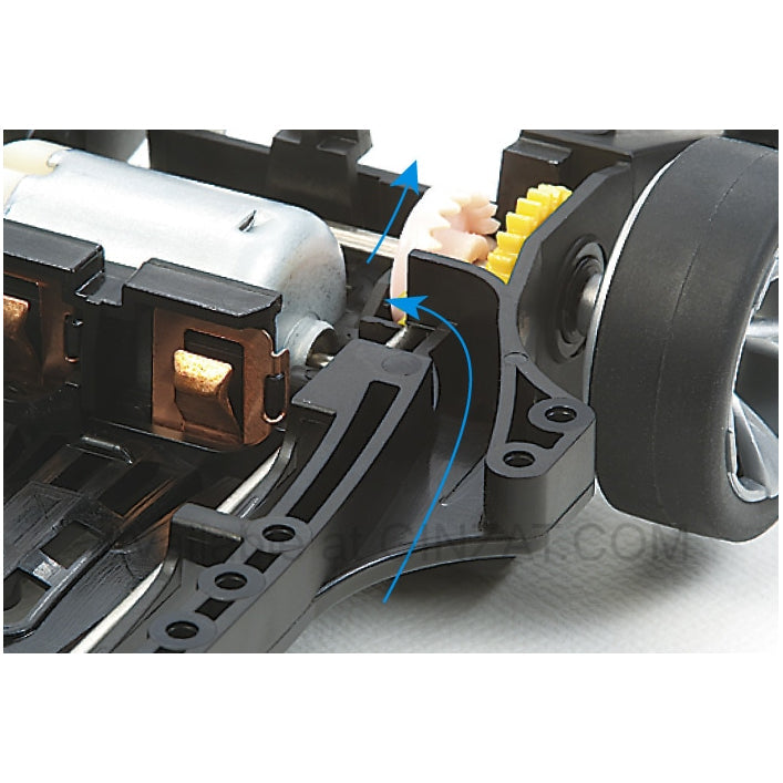 Tamiya Mini 4WD Special Project Items (Parts) MINI 4WD 40th ANNIVERSARY SUPER HARD LOW-PROFILE TIRE & WHEEL SET (12-SPOKE)