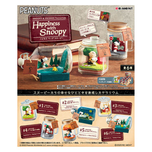 Snoopy & Friends Terrarium Happiness with Snoopy, Re-Ment Figures
