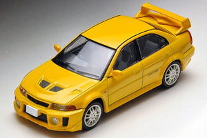 Mitsubishi Lancer GSR Evolution V (‘96) Yellow, Tomica Limited Vintage Neo diecast model car