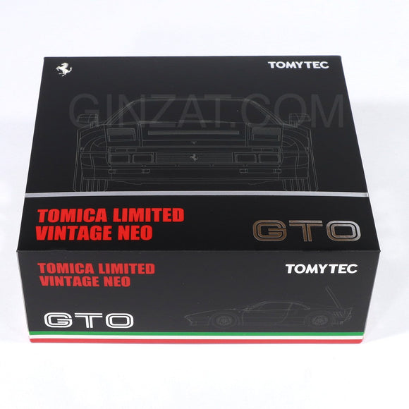 FERRARI GTO Black, Tomytec Tomica Limited Vintage Neo diecast model car 