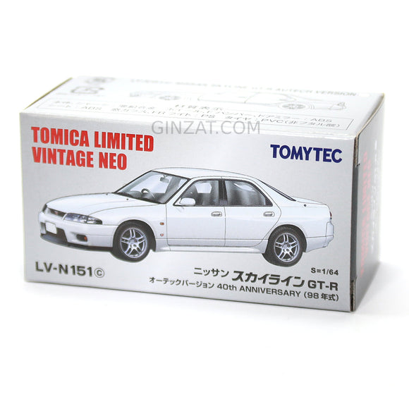 NISSAN Skyline GT-R Autech Version 40th Anniversary 98’, Tomica Limited Vintage Neo LV-N151c diecast model car