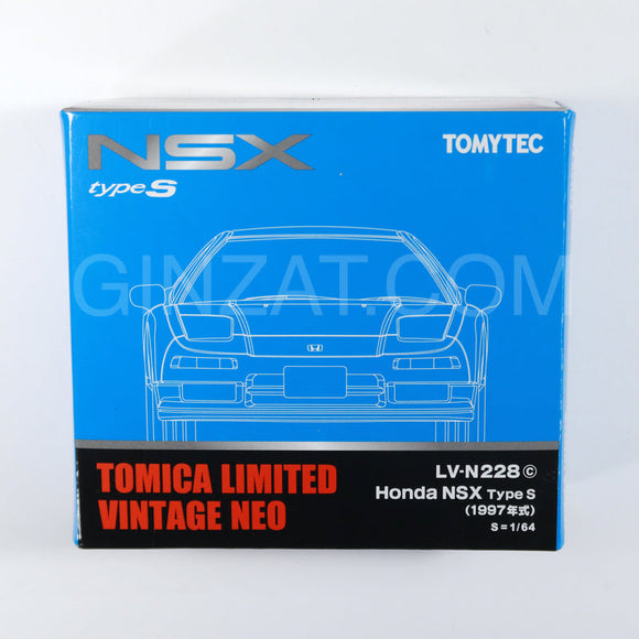 HONDA NSX Type S (1997) Blue, Tomica Limited Vintage Neo LV-N228c diecast model car