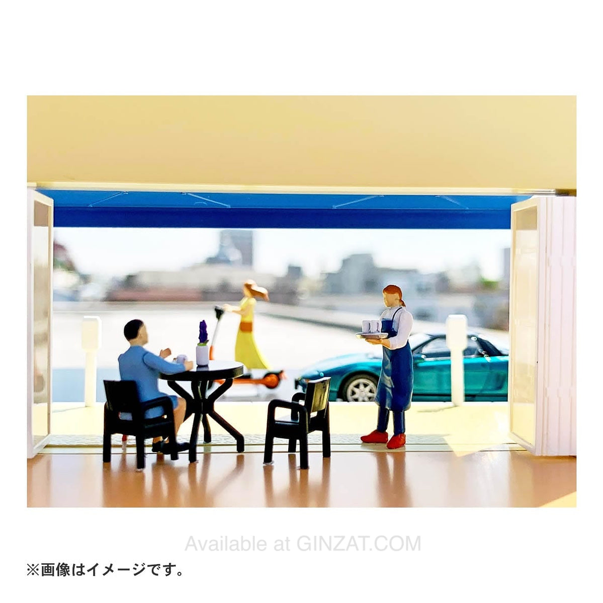 Tomytec Diorama Collection 64 #CarSnap 21a Cafe Terrace 