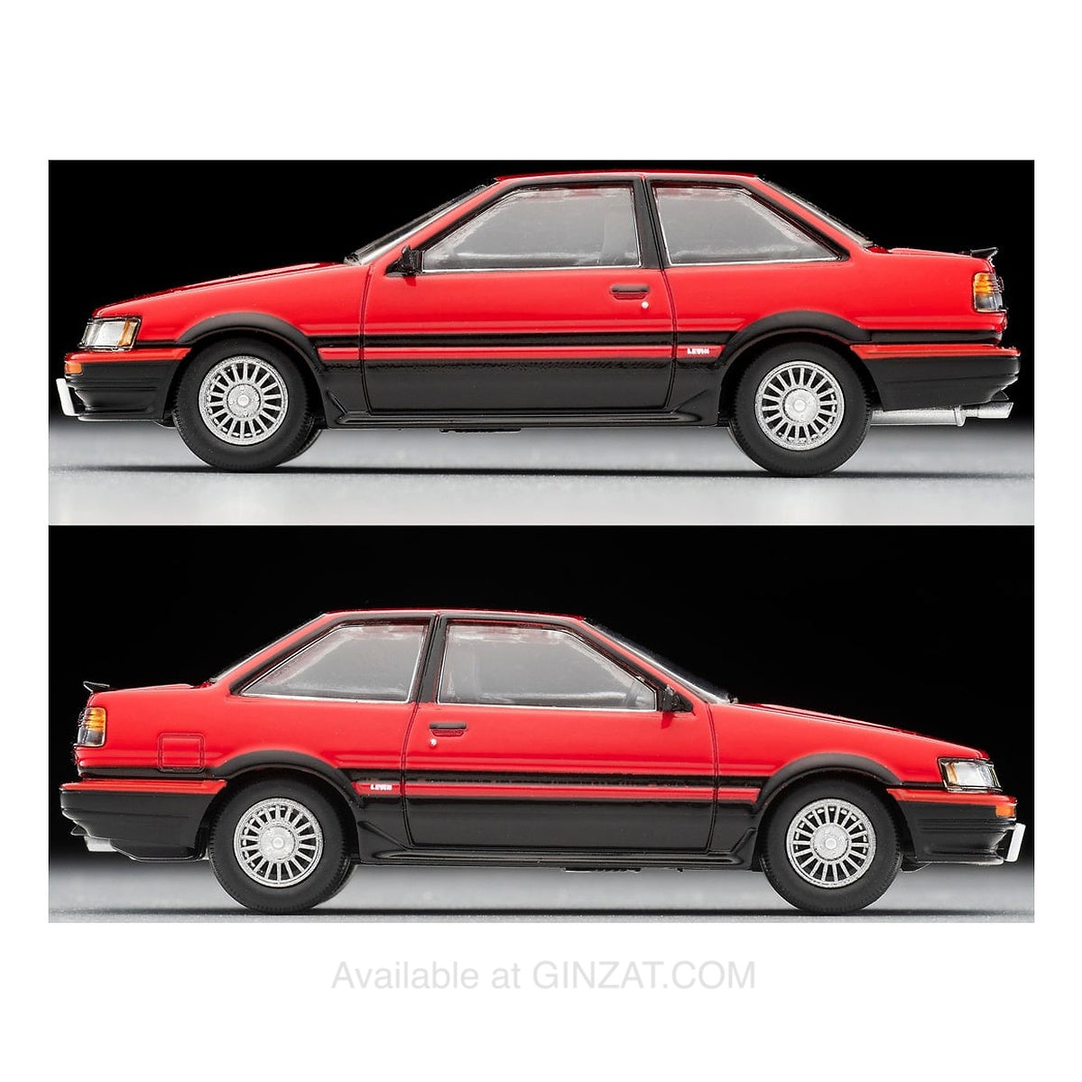 Toyota Corolla Levin 2 door GT-APEX 1985 Red/Black, Tomytec Tomica