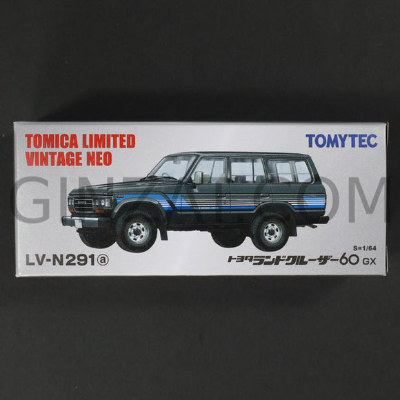 Toyota Land Cruiser 60 GX Gray Metallic, Tomytec Tomica Limited Vintage Neo diecast model car LV-N291a