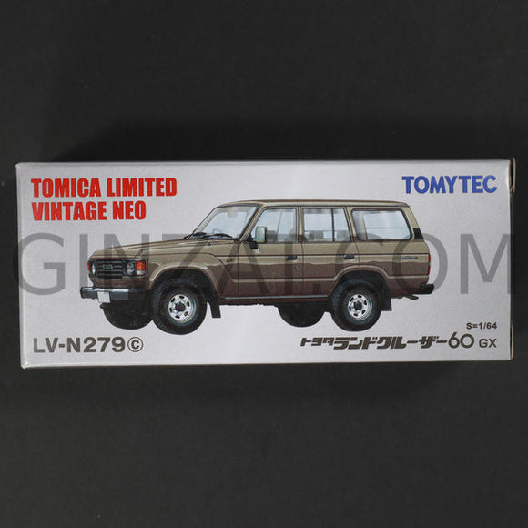 Toyota Land Cruiser60 GX Brown, Tomytec Tomica Limited Vintage diecast model car LV-N279c