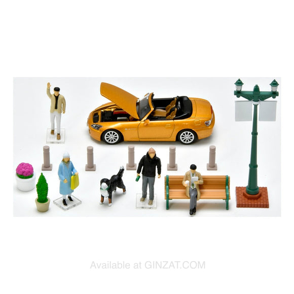 Tomica Gio-colle (Diorama Collections): Gio-colle 64 Car snap 22a Urban street corner 2