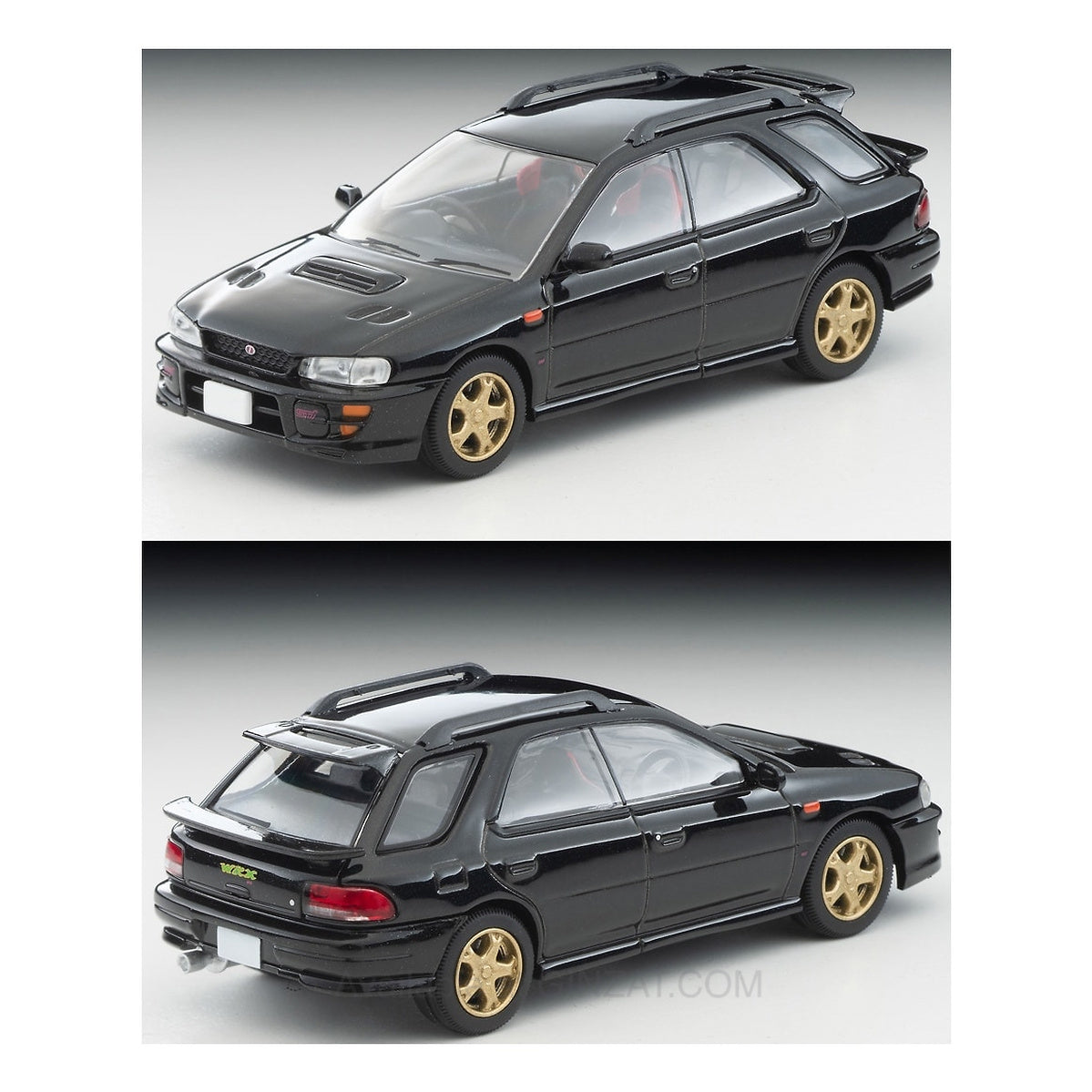 Subaru Impreza Pure Sport Wagon WRX STi Ver.V (Black) 1998, Tomica Limited Vintage NEO: LV-N281d
