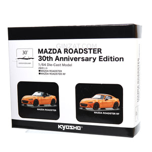Mazda Roadster 30th Anniversary Edition, Kyosho diecast model car set 1/64
