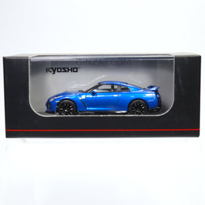 Nissan GT-R Premium Edition (Blue Metallic), Kyosho diecast model car 1/64