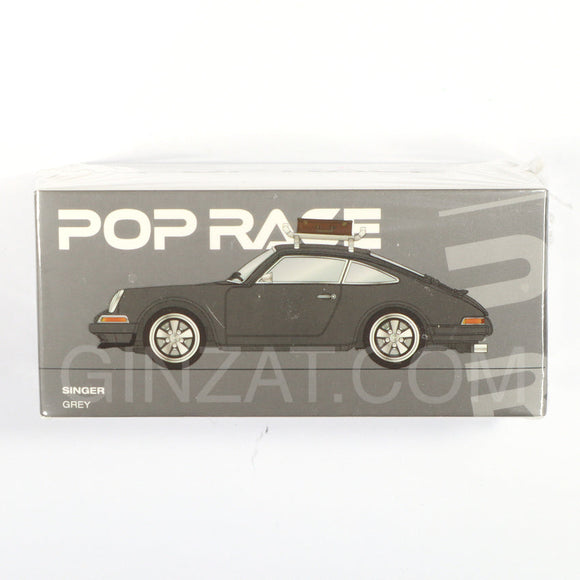 Singer 911 Grey (Porsche) Grey, Pop Race 1/64 diecast model car