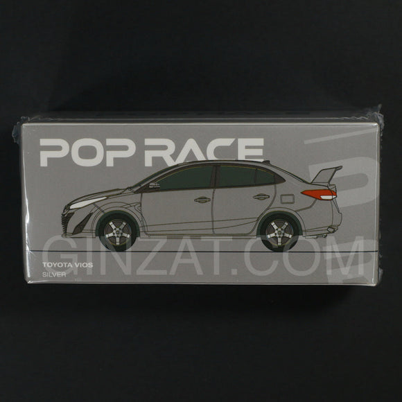 Toyota GR VIOS Silver, POP Race diecast model car
