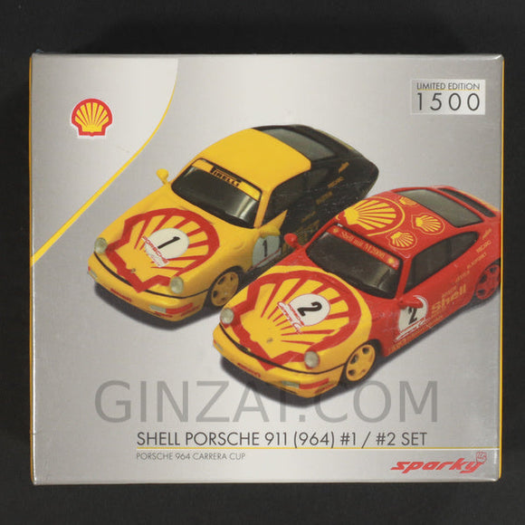 Shell Porsche 911 (964) #1 / #2 Set - 964 Carrera Club, TINY diecast model car