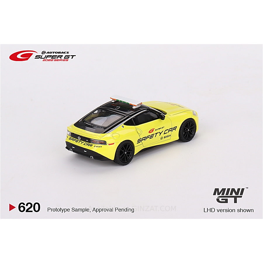 Nissan Z Performance 2023 SUPER GT Series 2022 SUPER GT Safety Car Japan Exclusive, Mini GT No. 620 diecast model car (Blister Pack)