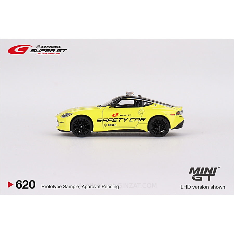 Nissan Z Performance 2023 SUPER GT Series 2022 SUPER GT Safety Car Japan Exclusive, Mini GT No. 620 diecast model car (Blister Pack)