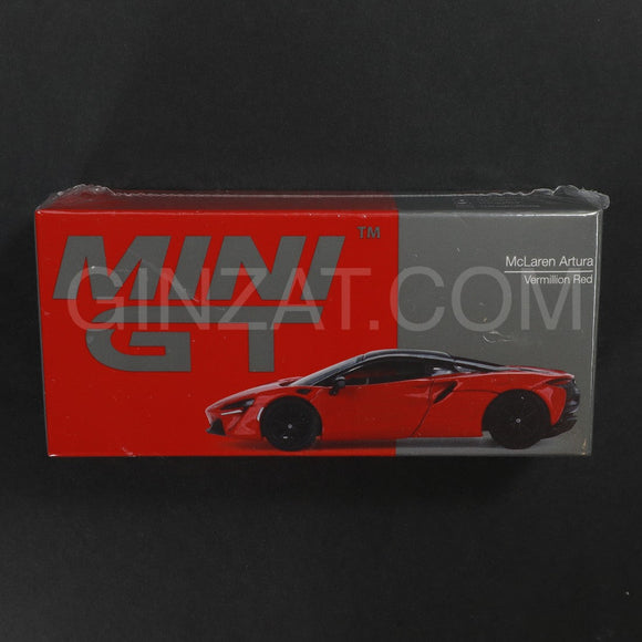 McLaren Artura 2023 Vermillion Red, MINI GT No.532 diecast model