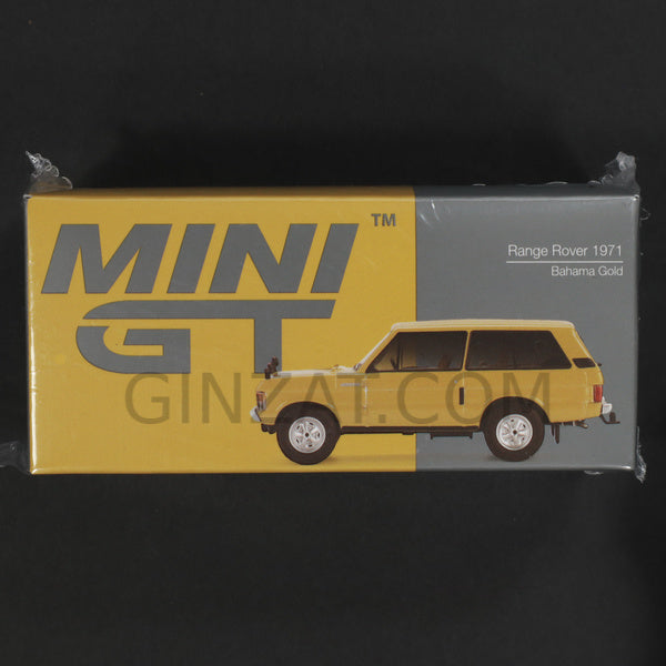 Range Rover 1971 Bahamas Gold, Mini GT No. 495 diecast model car – GINZAT