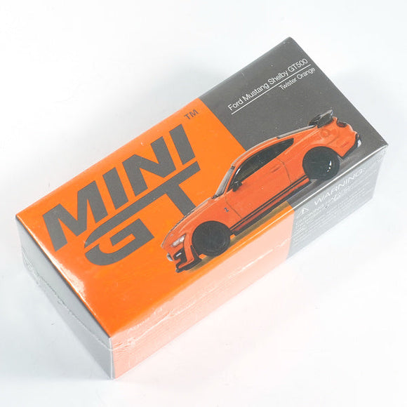FORD Mustang Shelby GT500 Twister Orange, MINI GT No.505 diecast model car