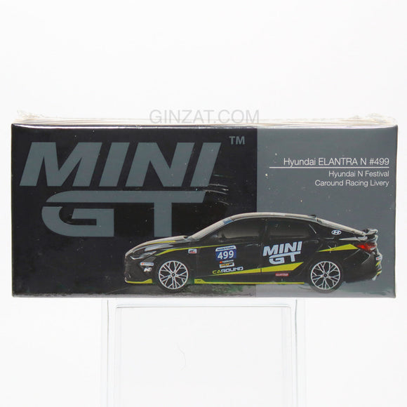 HYUNDAI Elantra N #499 Hyundai N Festival Caround Racing Livery, Mini GT No.403 diecast model car