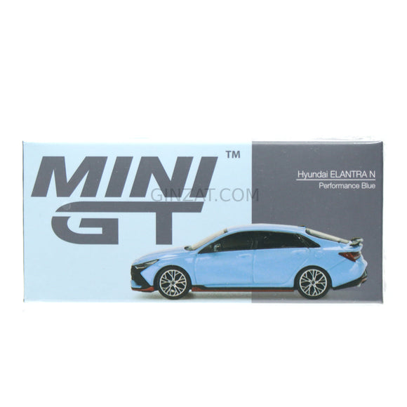 HYUNDAI Elantra N Performance Blue, Mini GT No.404 diecast model car