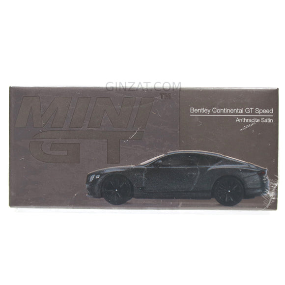 BENTLEY Continental GT Speed 2022 Anthracite Satin, Mini GT No.442 diecast model car