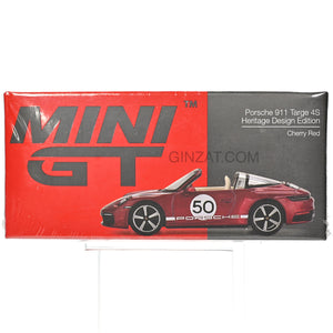 Porsche 911 Targe 4S Heritage Design Edition Cherry Red, MINI GT diecast model car