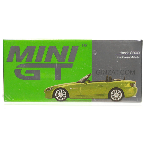 HONDA S2000 Lime Green Metallic, Mini GT No.396 diecast model car