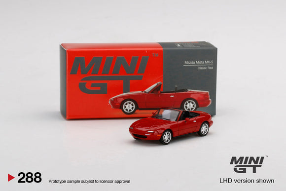 MAZDA Miata MX-5 Classic Red, MINI GT No.288 diecast model car