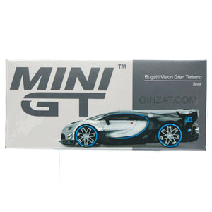 BUGATTI Vision Gran Turismo Silver, Mini GT 369 diecast model car