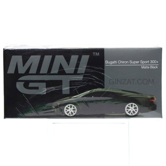 BUGATTI Chiron Super Sport 300+ Matte Black, Mini GT 374 diecast model car