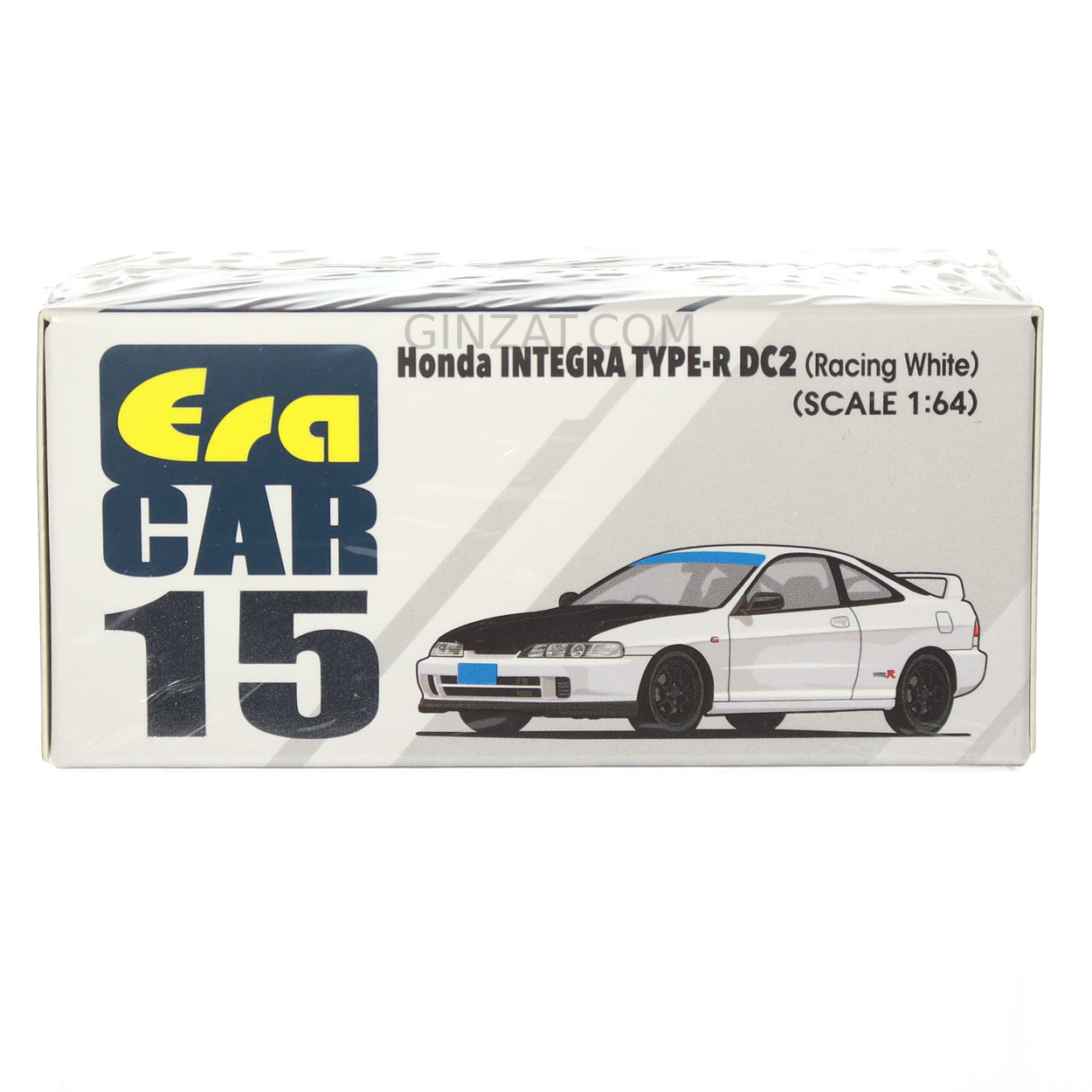HONDA Integra Type-R DC2 Racing White, Era Car No. 15 diecast model ca ...