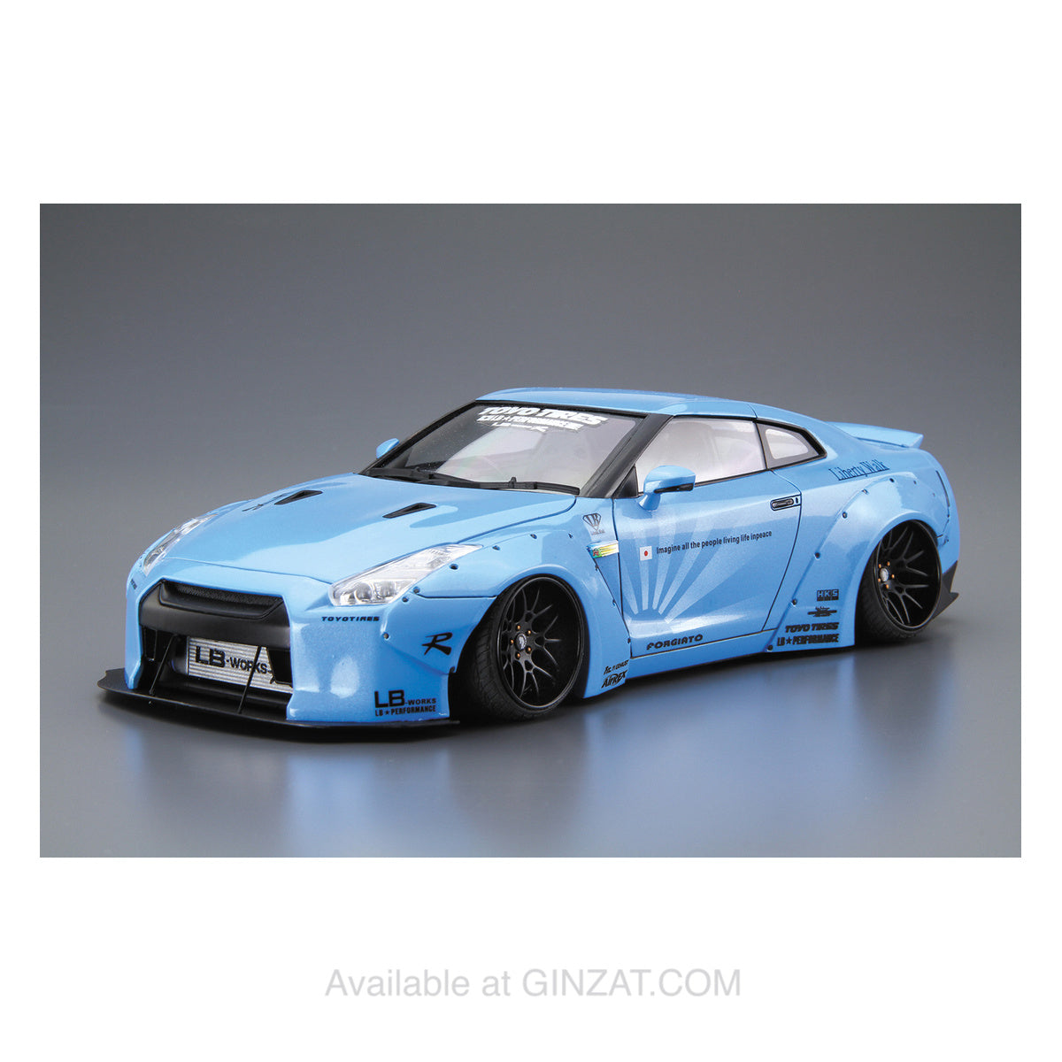 Liberty Walk 1/24 Nissan R35 GT-R Ver.1, Aoshima 1/24 Plastic Model Kit