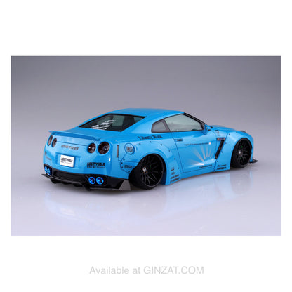 Liberty Walk 1/24 Nissan R35 GT-R Ver.1, Aoshima 1/24 Plastic Model Kit