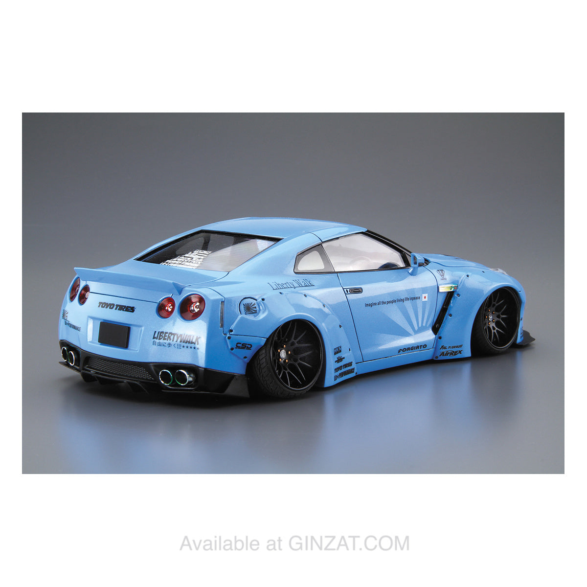Liberty Walk 1/24 Nissan R35 GT-R Ver.1, Aoshima 1/24 Plastic Model Kit