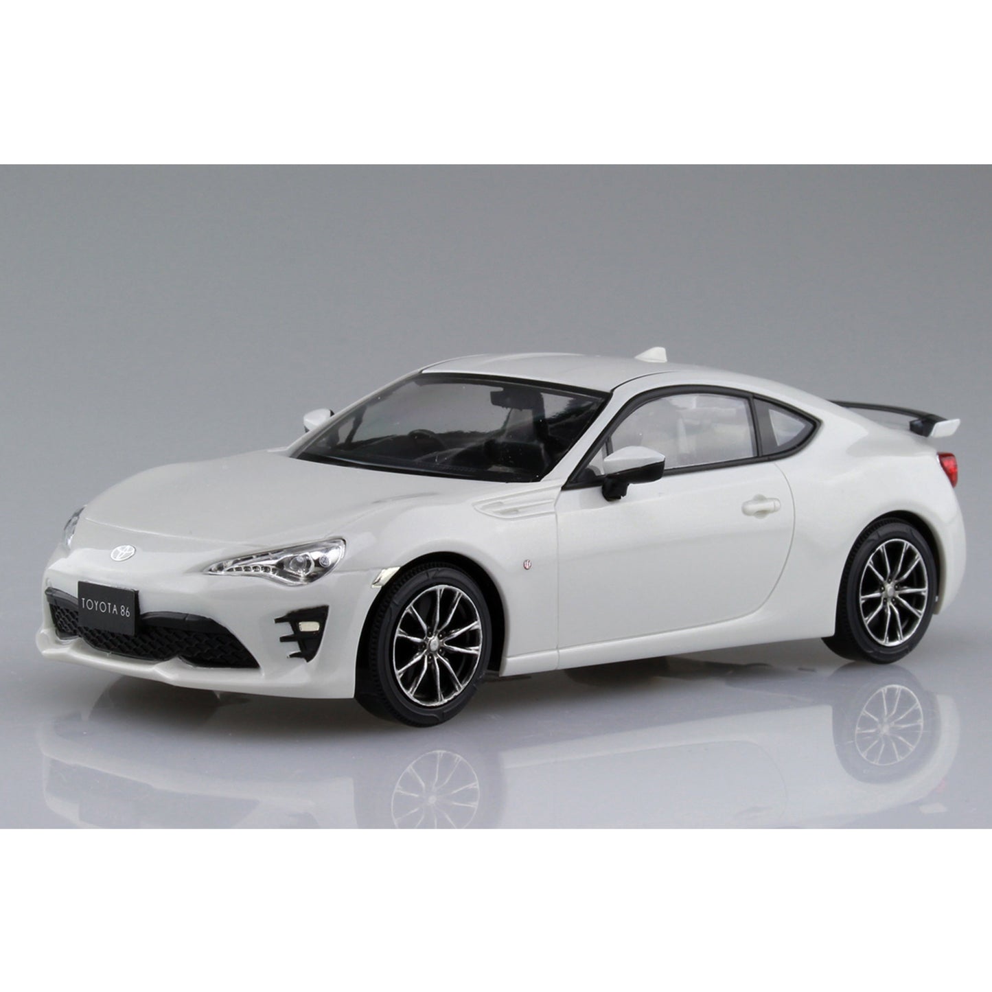 Toyota 86 (Crystal White Pearl), The Snap Kit, Aoshima Plastic Model Car (Scale 1/32)