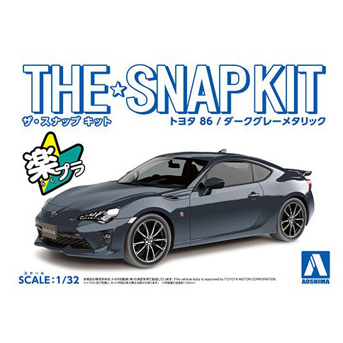 Toyota 86 (Dark gray metallic), The Snap Kit, Aoshima Plastic Model Car (Scale 1/32)