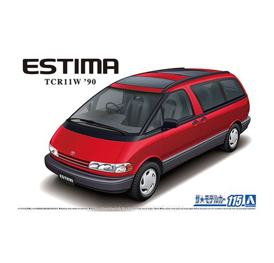 Aoshima 1/24 TOYOTA TCR11W ESTIMA TWIN MOON ROOF '90 Plastic Model Kit