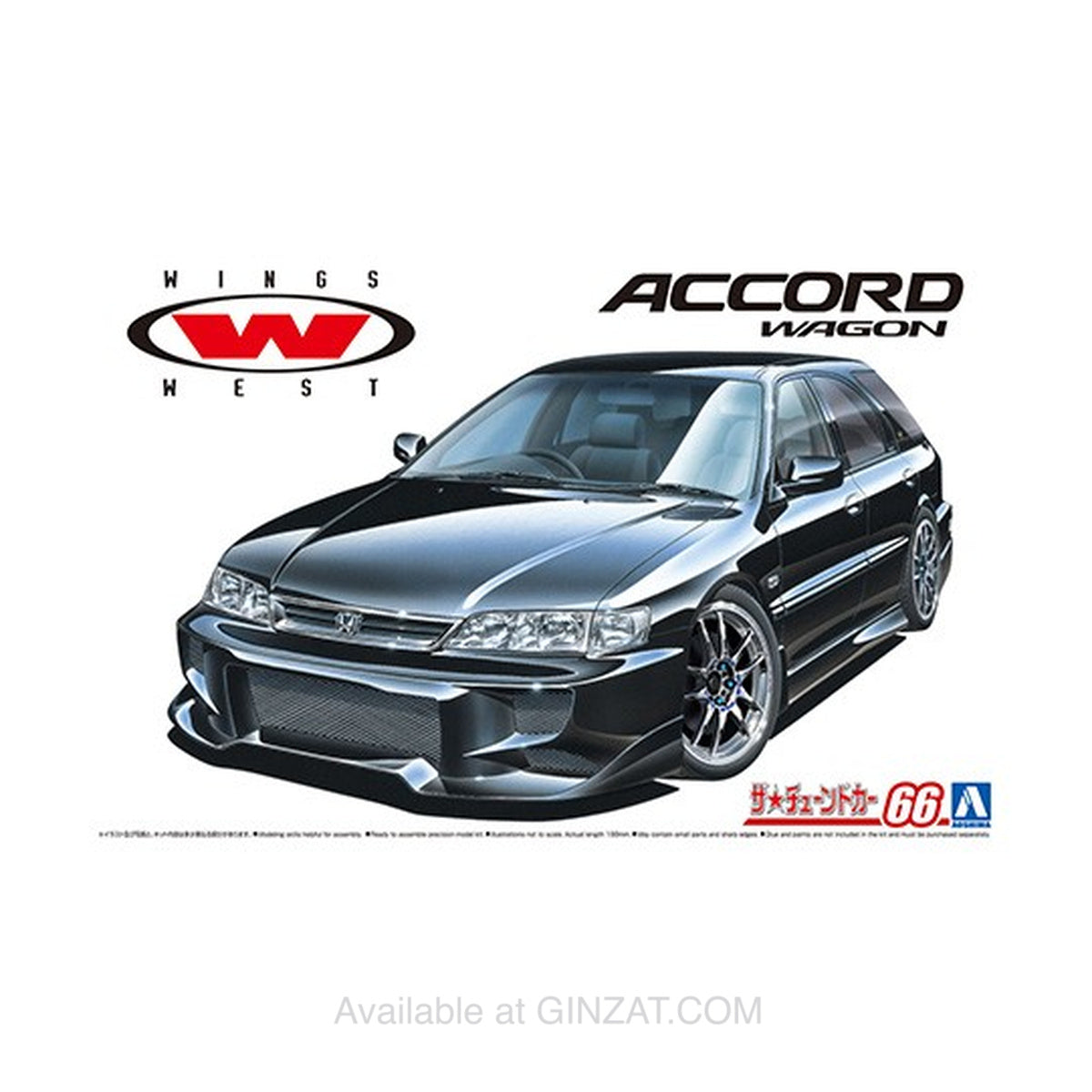 Aoshima 1/24 WINGSWEST CF2 ACCORD WAGON '96(Honda) Plastic Model Kit