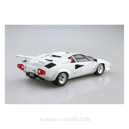 LAMBORGHINI Countach 5000QV ‘85, Aoshima 1/24 Plastic Model Kit