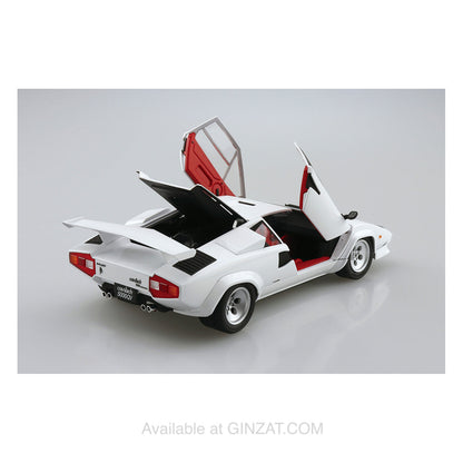 LAMBORGHINI Countach 5000QV ‘85, Aoshima 1/24 Plastic Model Kit