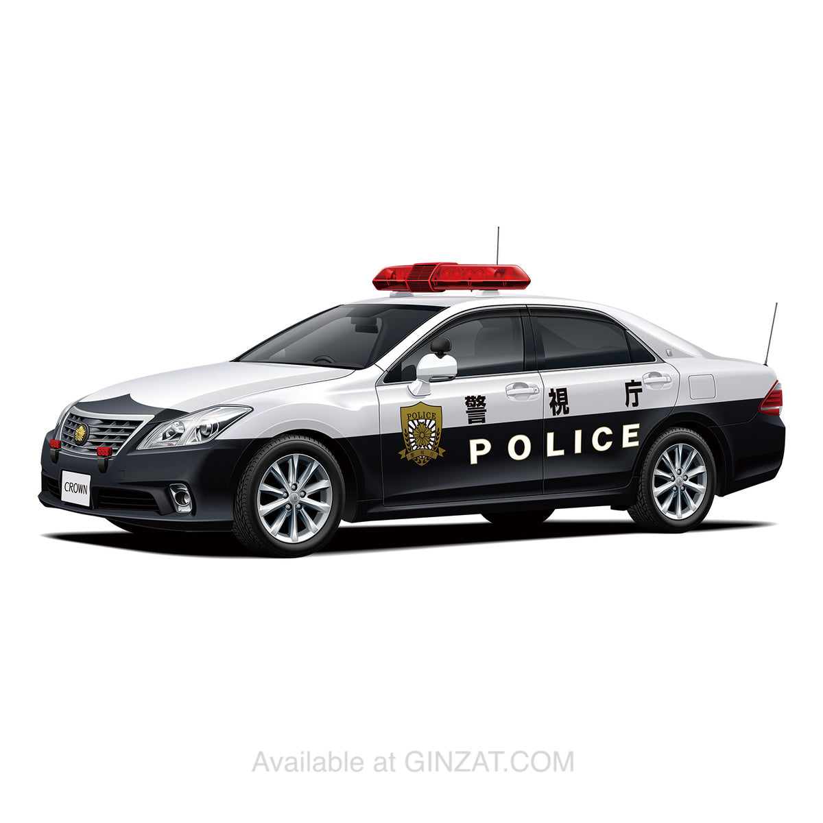 Toyota GRS202 Crown Patrol Car '10, Aoshima 1/24 Plastic Model Kit