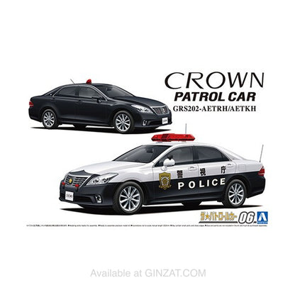 Toyota GRS202 Crown Patrol Car '10, Aoshima 1/24 Plastic Model Kit