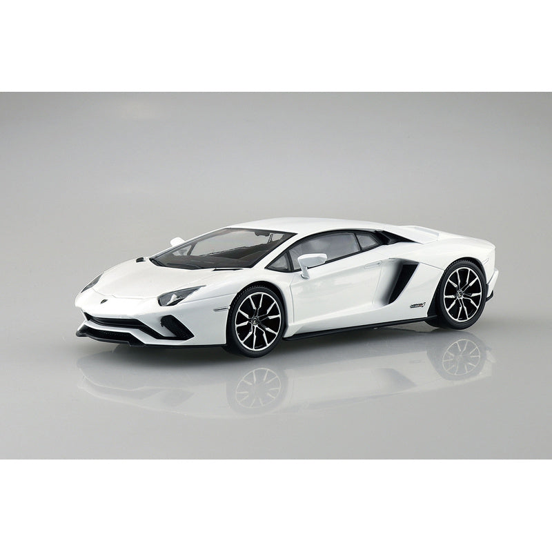 Lamborghini Aventador S (Pearl White), The Snap Kit, Aoshima Plastic Model Car (Scale 1/32)