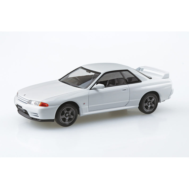 Nissan R32 Skyline GT-R (Crystal White), The Snap Kit, Aoshima Plastic Model Car (Scale 1/32)