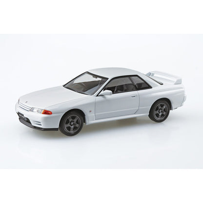 Nissan R32 Skyline GT-R (Crystal White), The Snap Kit, Aoshima Plastic Model Car (Scale 1/32)