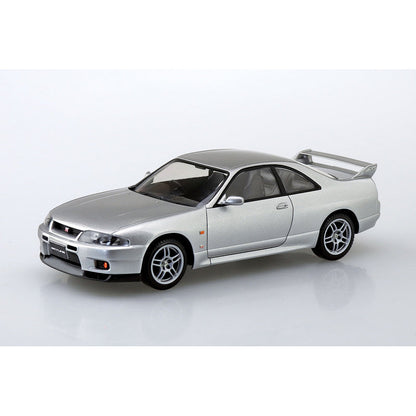 Nissan R33 Skyline GT-R (Sonic Silver), The Snap Kit, Aoshima Plastic Model Car (Scale 1/32)