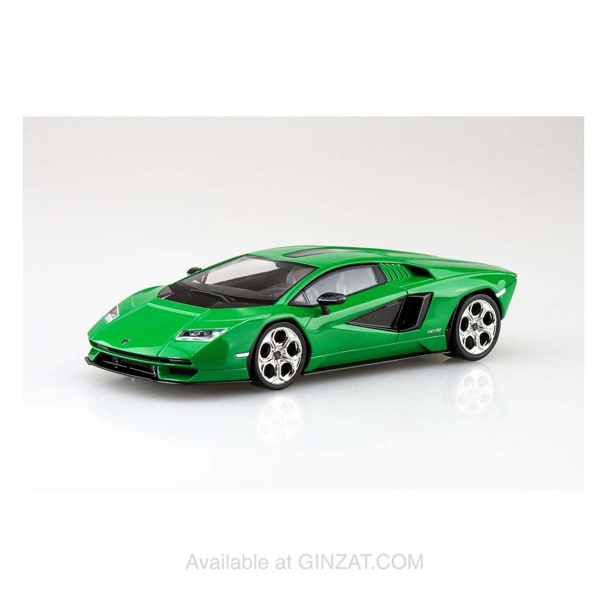 Lamborghini Countach LPI 800-4 (GREEN), The Snap Kit, Aoshima Plastic Model Car (Scale 1/32)