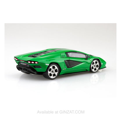 Lamborghini Countach LPI 800-4 (GREEN), The Snap Kit, Aoshima Plastic Model Car (Scale 1/32)