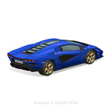 Lamborghini Countach LPI 800-4 (METALLIC BLUE), The Snap Kit, Aoshima Plastic Model Car (Scale 1/32)