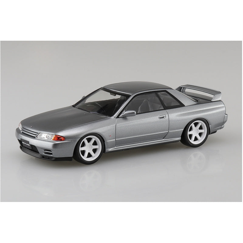 Nissan R32 Skyline GT-R Custom Wheel (Spark Silver), The Snap Kit, Aoshima Plastic Model Car (Scale 1/32)